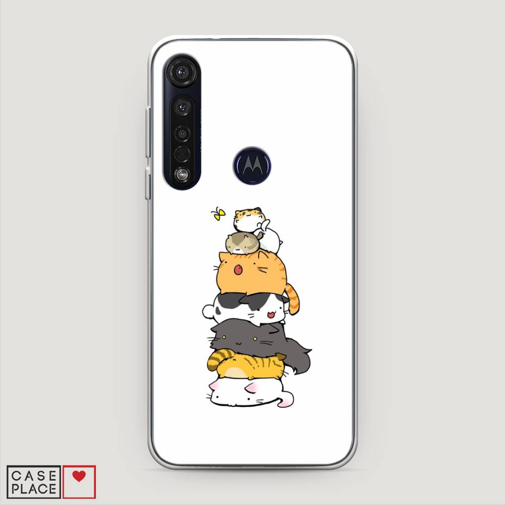 

Чехол Awog на Motorola Moto G8 Plus / Моторола Мото G8 Plus "Бутерброд из котиков", Разноцветный, 241450-10