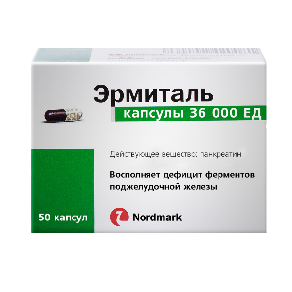 

Эрмиталь 36000 ЕД капсулы 50 шт.