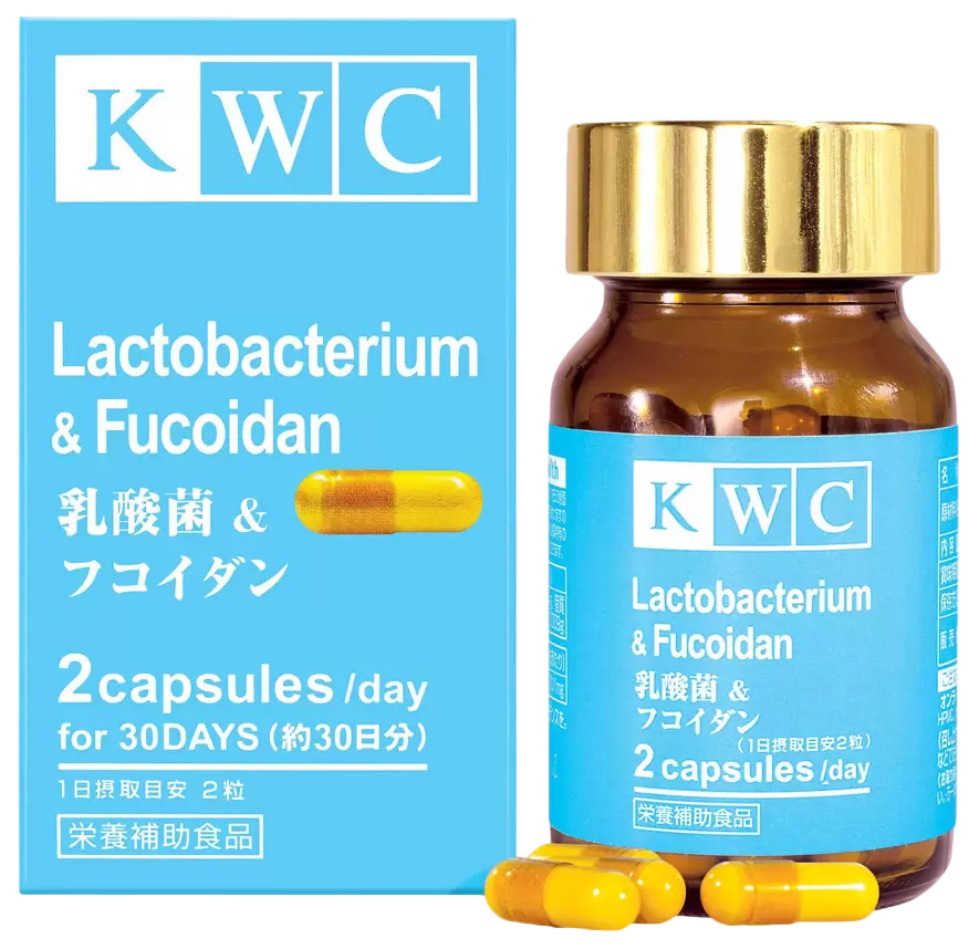 Лактобактерии KWC с фукоиданом капсулы 330 мг 60 шт.