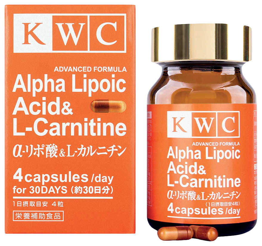 Купить Альфа-липоевая кислота и L-Карнитин KWC улучшенная формула капсулы 250 мг 120 шт.