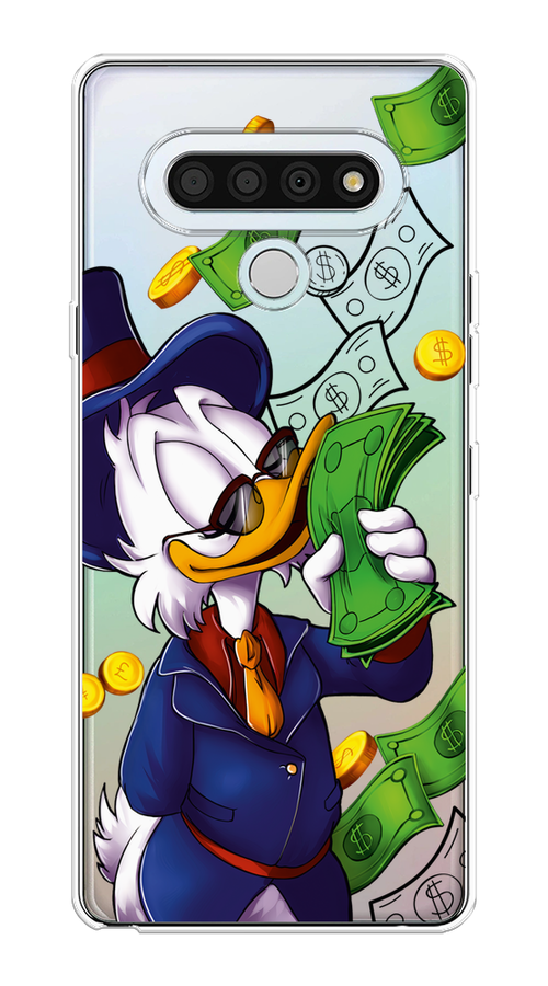 

Чехол на LG Stylo 6 "Scrooge McDuck with Money", Синий;зеленый;белый, 84550-6