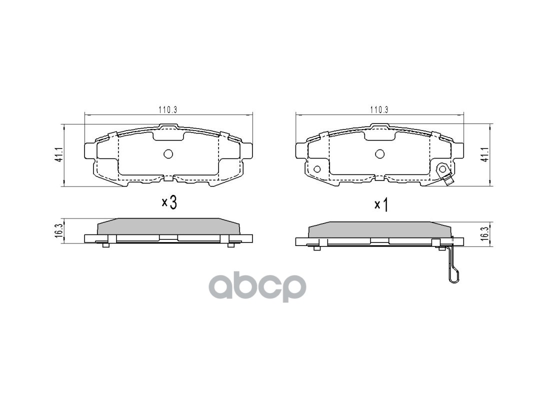 Колодки Тормозные Зад Mazda Mpv 03- Sat арт. ST-LEY4-26-43ZA