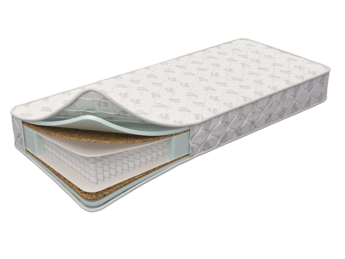 

Матрас Dimax Оптима 500 кокос, 120х190х20 см, Пружинный, Белый, Оптима 500 кокос