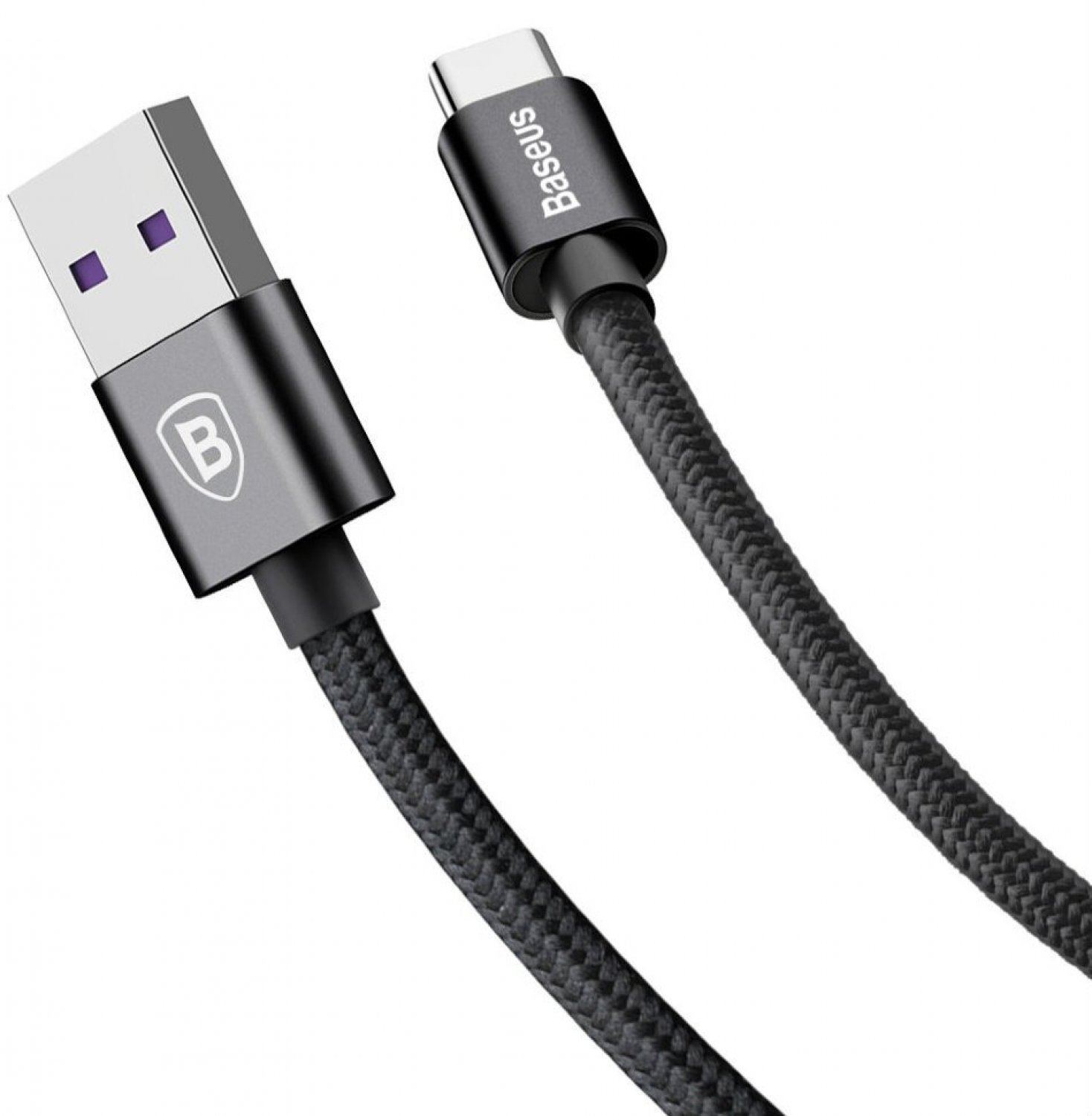 фото Кабель baseus usb-type-c speed qc black 1m 5а