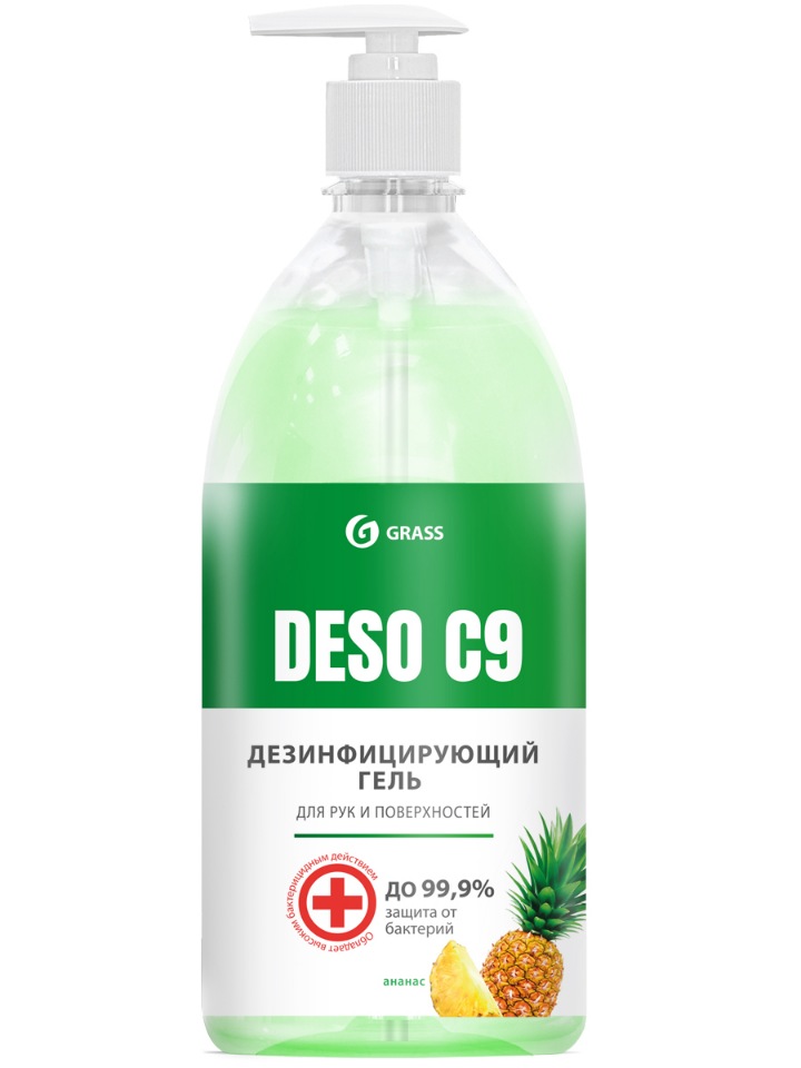 

Дезинфицирующее средство на основе изопропилового спирта DESO C9 ананас 1000 мл