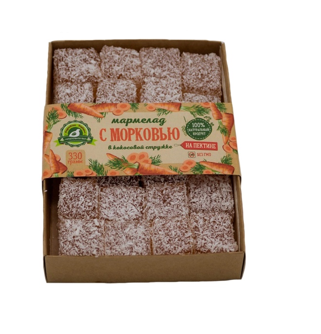 

Мармелад морковный в кокосовой обсыпке. Андреевское подворье