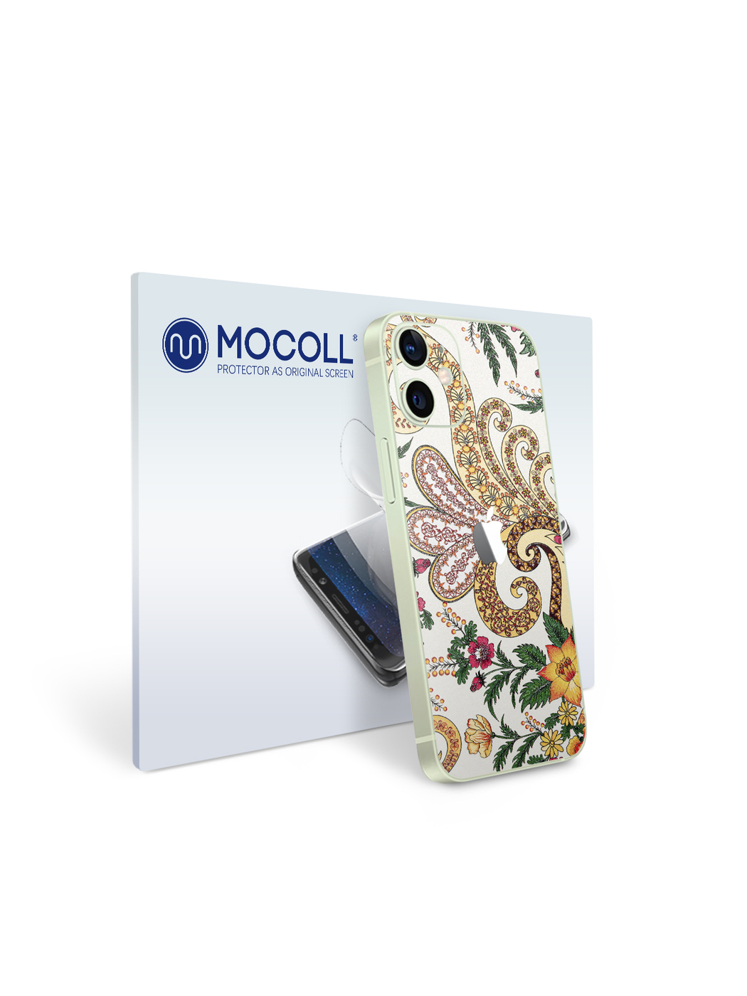 

Пленка защитная MOCOLL для задней панели (Half Cover) Apple iPhone 12 Богемный узор Планта