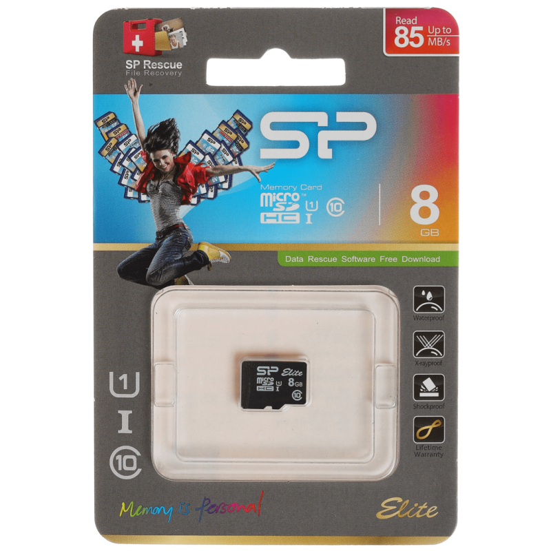 

Карта памяти Silicon Power microSDHC 8Gb Class10 (SP008GBSTHBU1V10) Elite