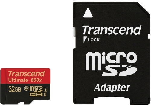 Карта памяти Transcend microSDHC 32Gb Class10 (TS32GUSDHC10U1) Ultimate + adapter