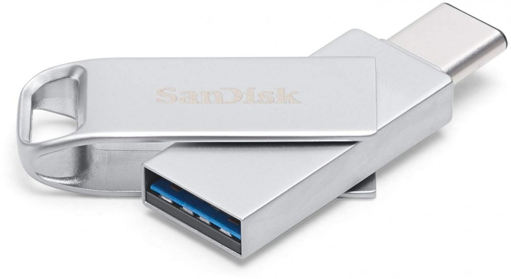 фото Флеш диск sandisk 64gb ultra dual sdddmc2-064g-ga46 usb3.1 silver