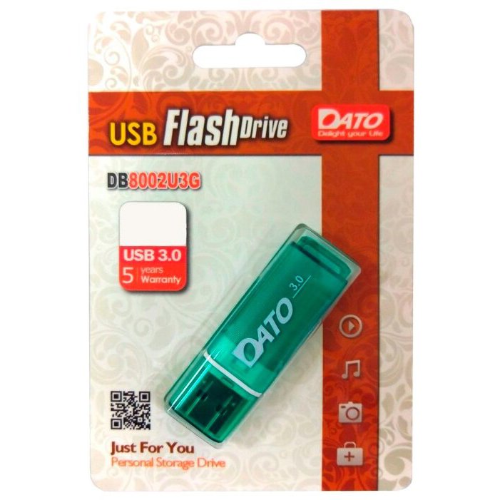 фото Флеш диск dato 16gb db8002u3 db8002u3g-16g usb3.0 green