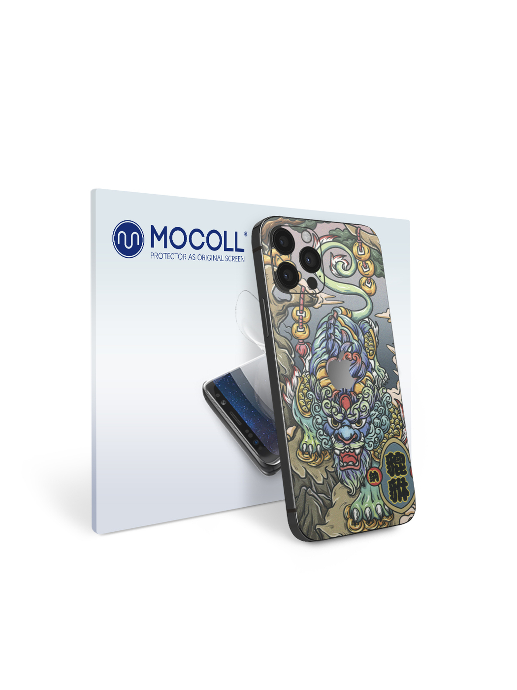 

Пленка защитная MOCOLL для задней панели (Half Cover) Apple iPhone 12 Pro Рисунок дракон