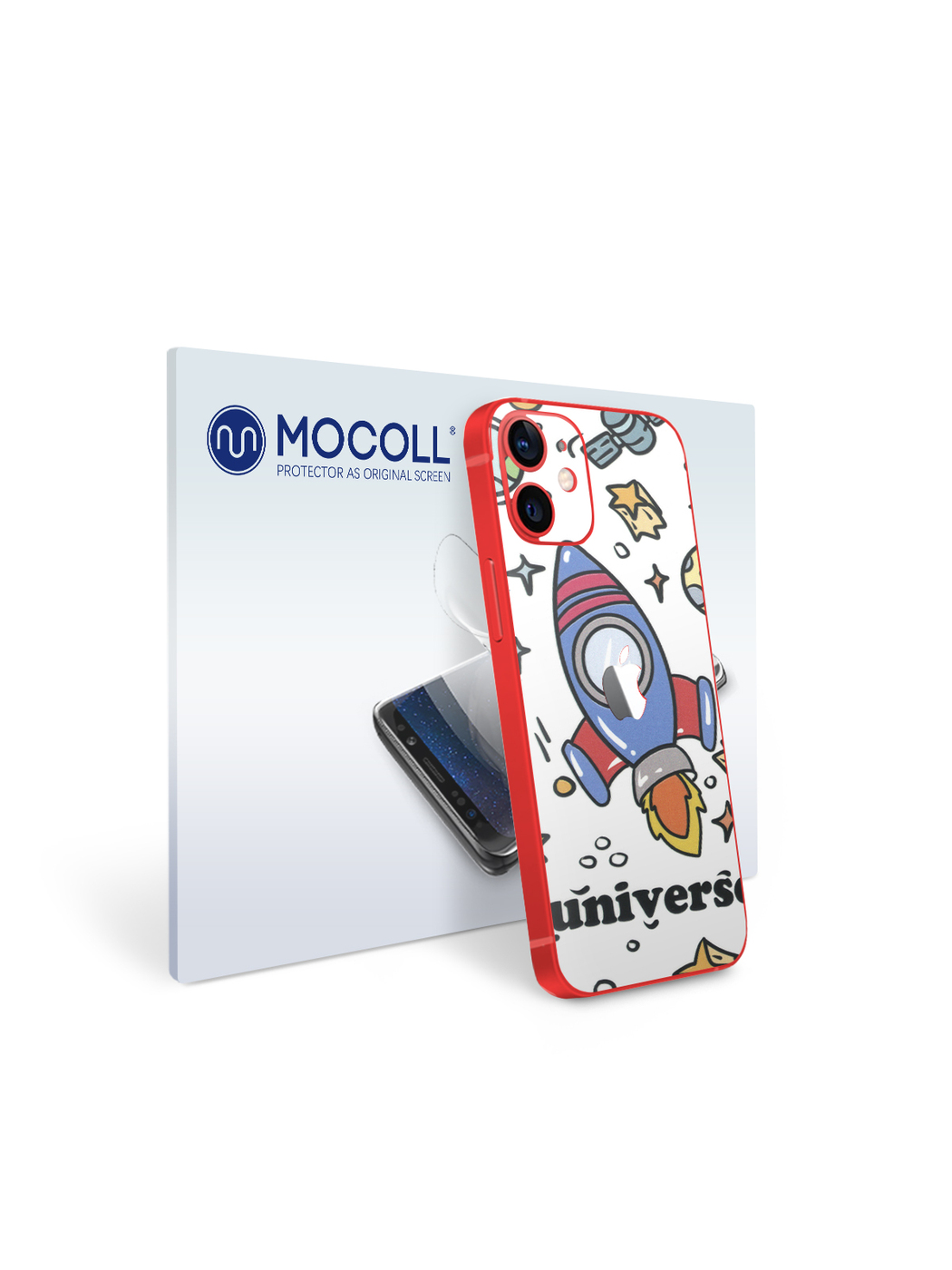 

Пленка защитная MOCOLL для задней панели Apple iPhone 12 Pro Рисунок ракета