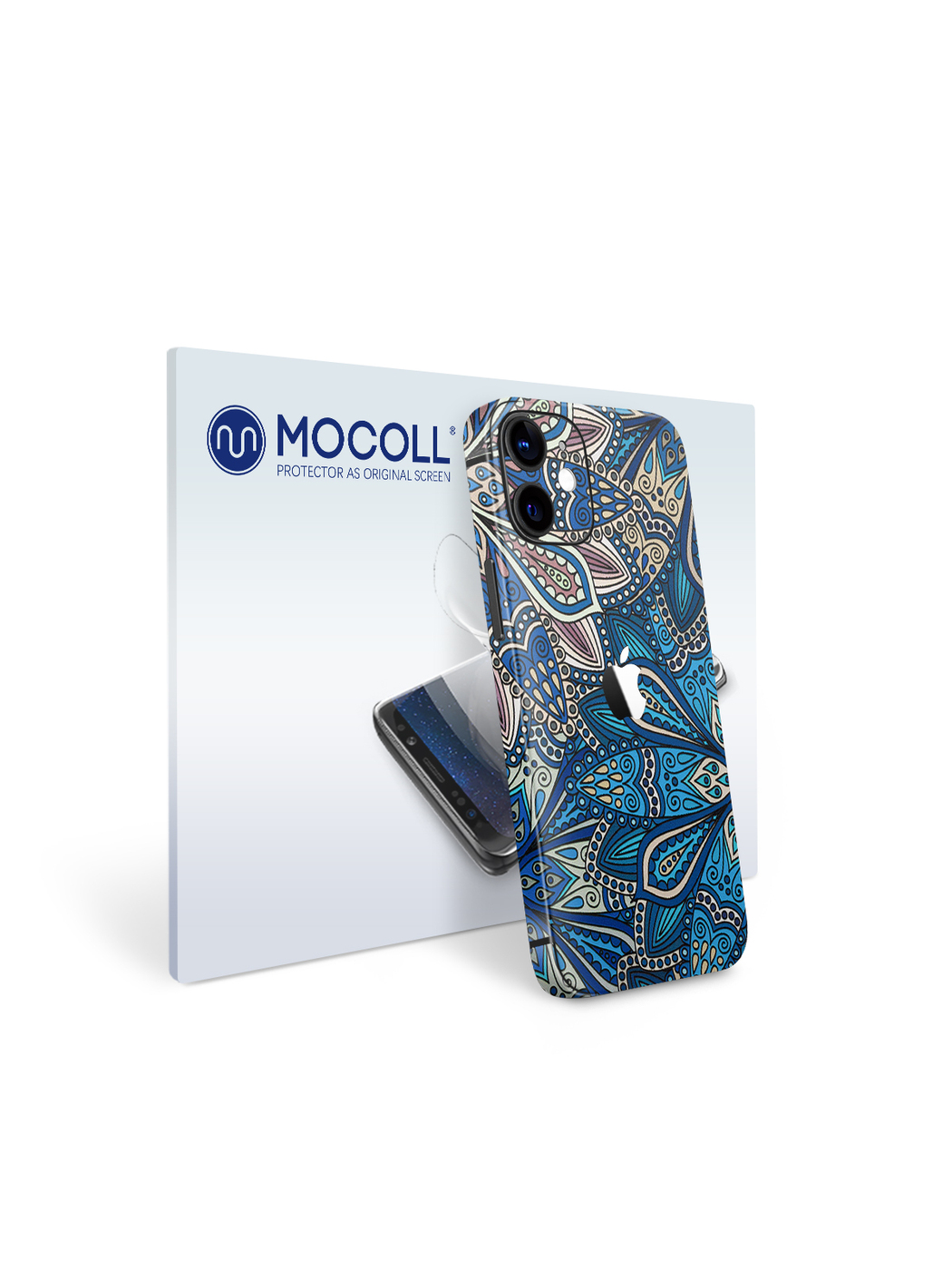 

Пленка защитная MOCOLL для задней панели Apple iPhone 12 Mini Богемный узор Флораль