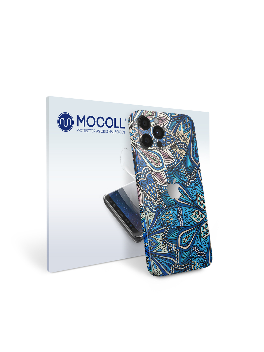 

Пленка защитная MOCOLL для задней панели Apple iPhone 12 Pro Богемный узор Флораль