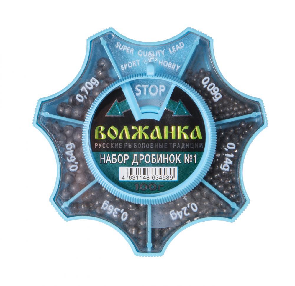 

Грузило круглое Волжанка Набор Дробинок № 1 100 г, Набор Дробинок № 1