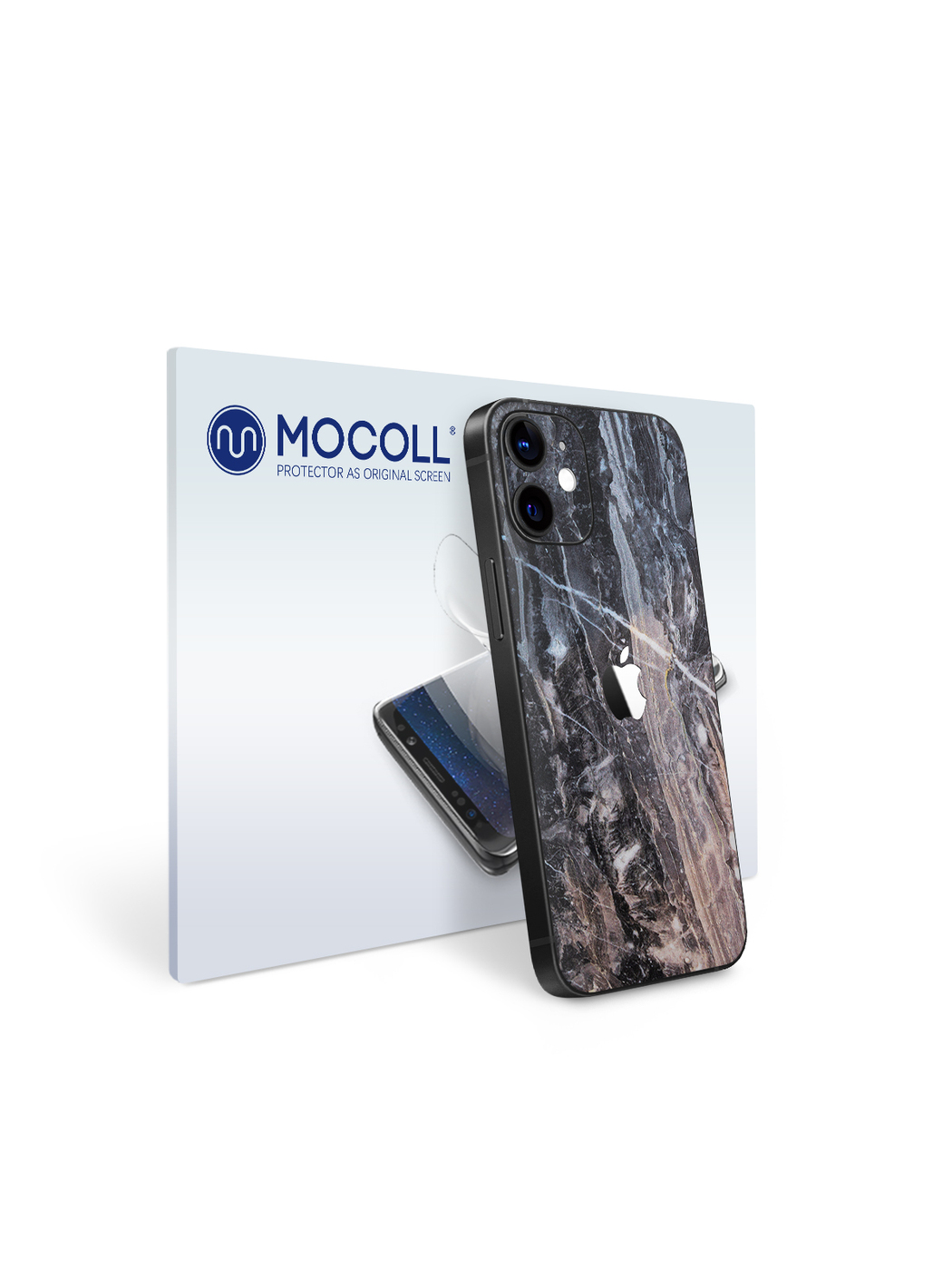 

Пленка защитная MOCOLL для задней панели Apple iPhone 12 Pro Max Камень Серый