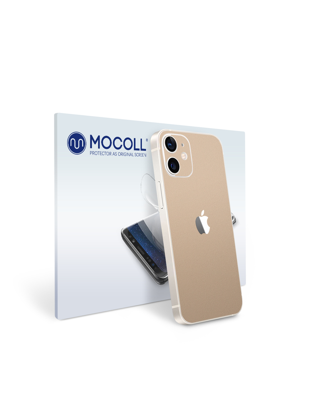 

Пленка защитная MOCOLL для задней панели Apple iPhone 12 Кожа Белая
