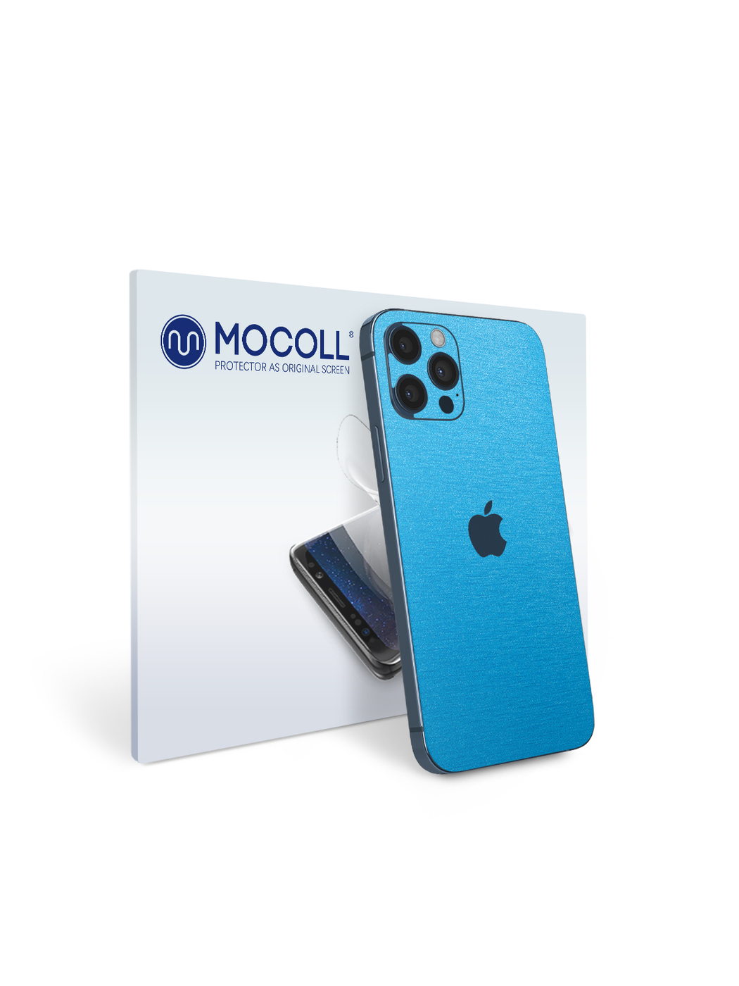 

Пленка защитная MOCOLL для задней панели Apple iPhone 12 Pro Max Металлик Голубой