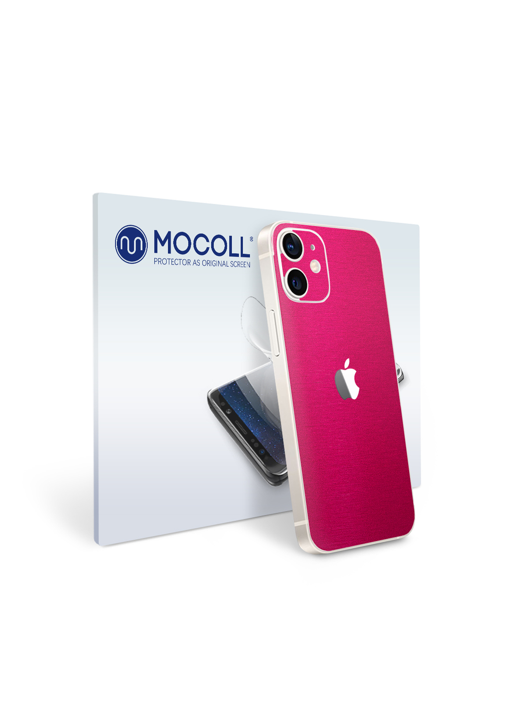 

Пленка защитная MOCOLL для задней панели Apple iPhone 12 Металлик Розовый