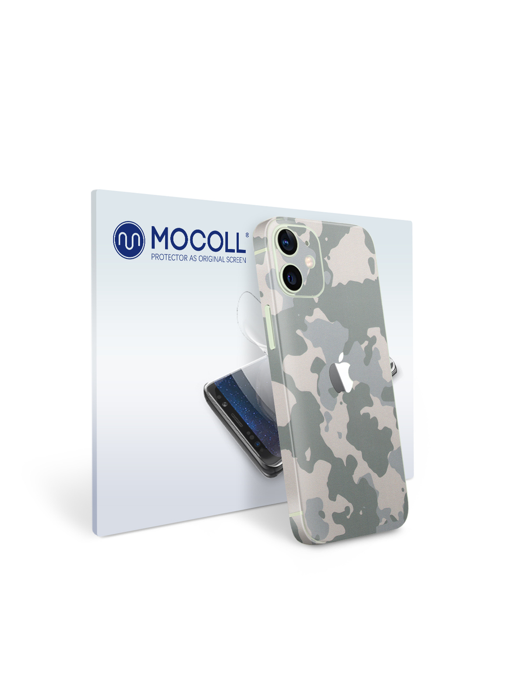 

Пленка защитная MOCOLL для задней панели Apple iPhone 12 Mini Хаки Серый