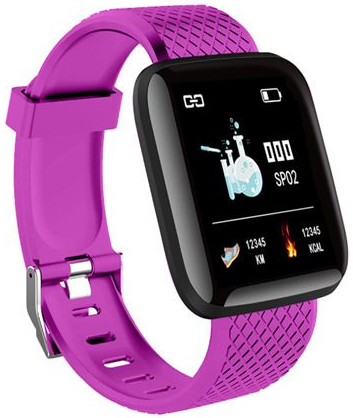 фото Смарт браслет bandrate smart d1818/1bf black/violet