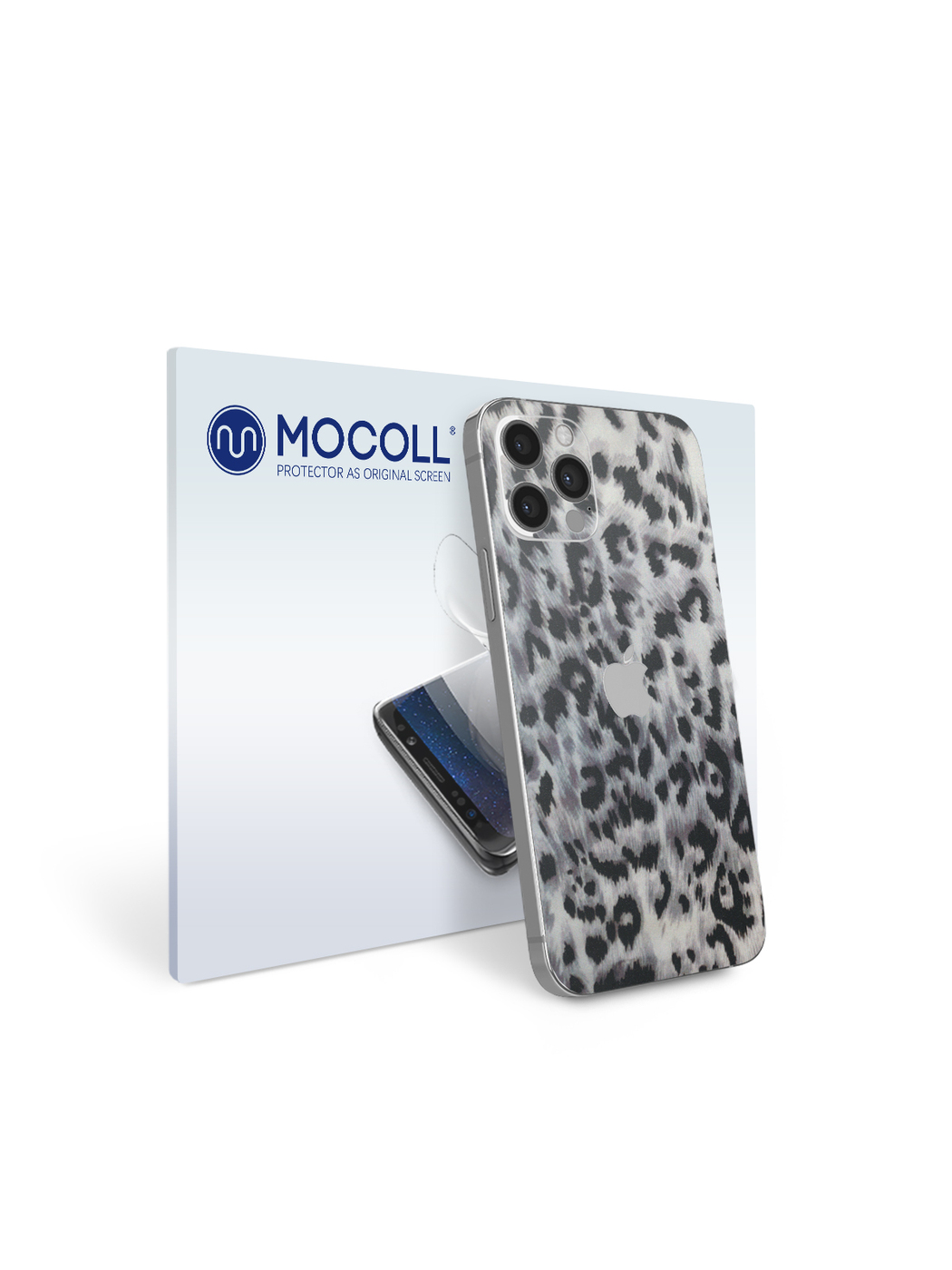 

Пленка защитная MOCOLL для задней панели Apple iPhone 12 Mini Снежный барс