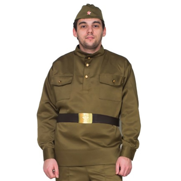 фото Карнавальный костюм бока военный, цв. коричневый р.182