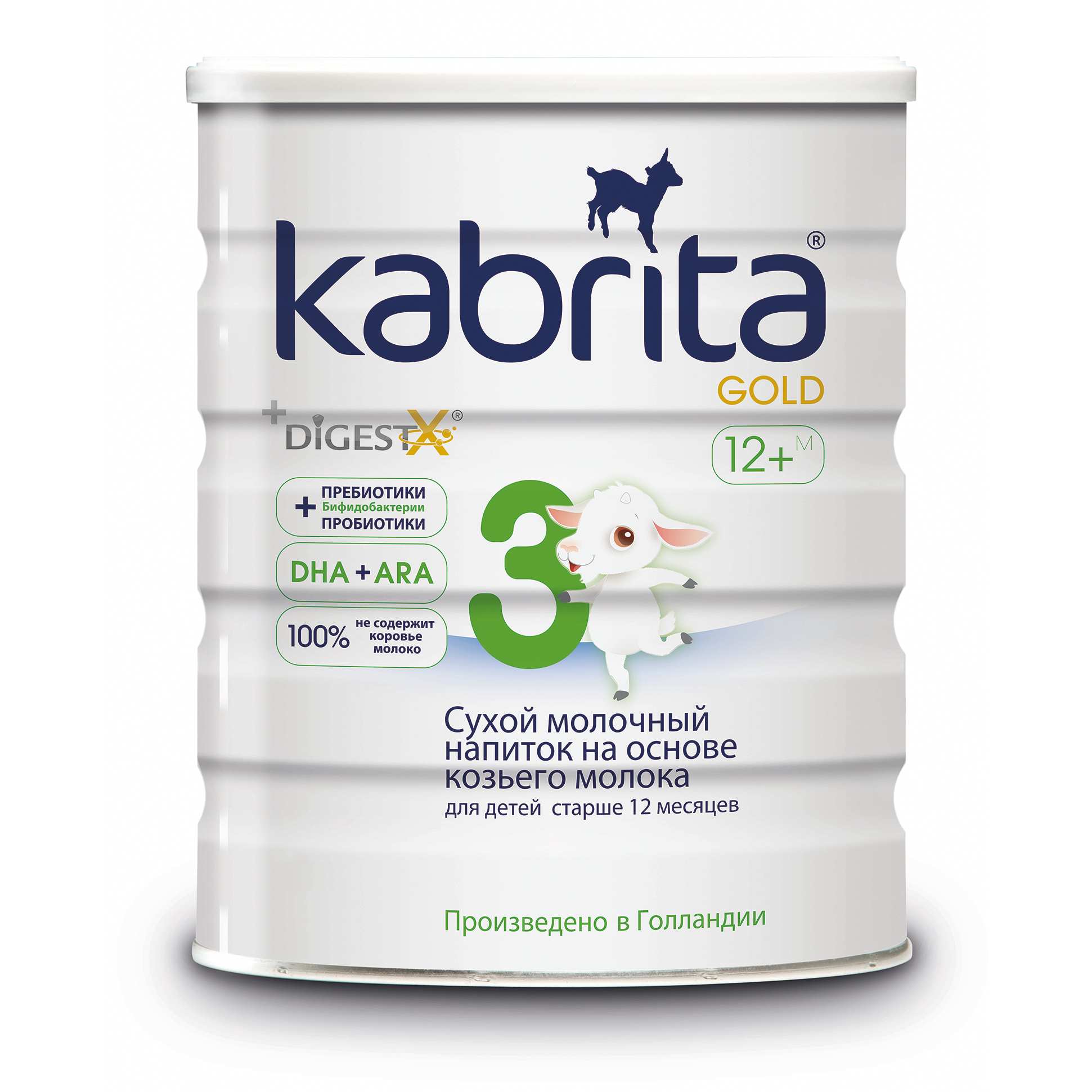 

Смесь на основе козьего молока Kabrita Gold 3 от года 400 г, Gold 3