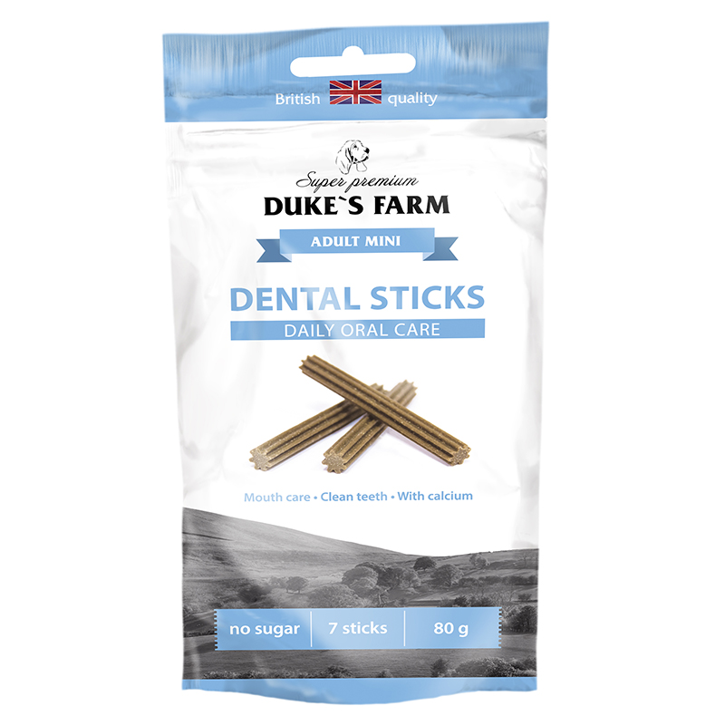 

Лакомство для собак DUKE'S FARM Dental sticks adult mini dog breeds для мелких пород 80г
