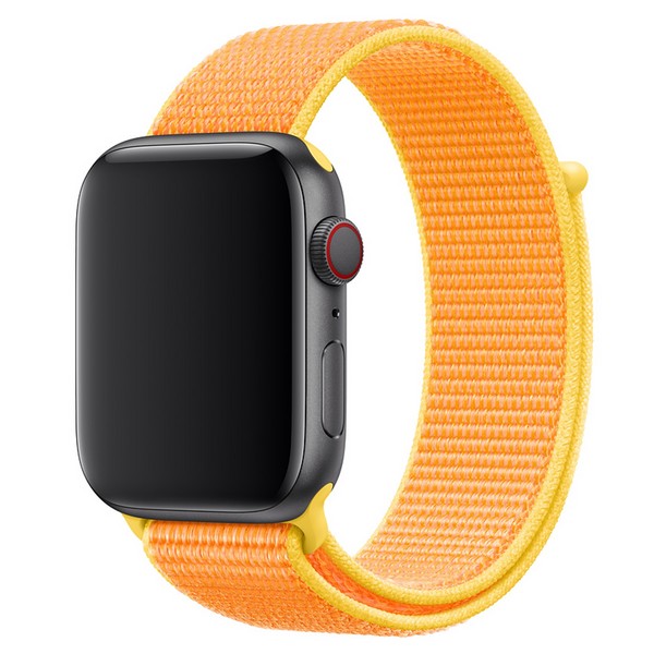 Ремешок Krutoff Nylon для Apple Watch 42/44mm (yellow)