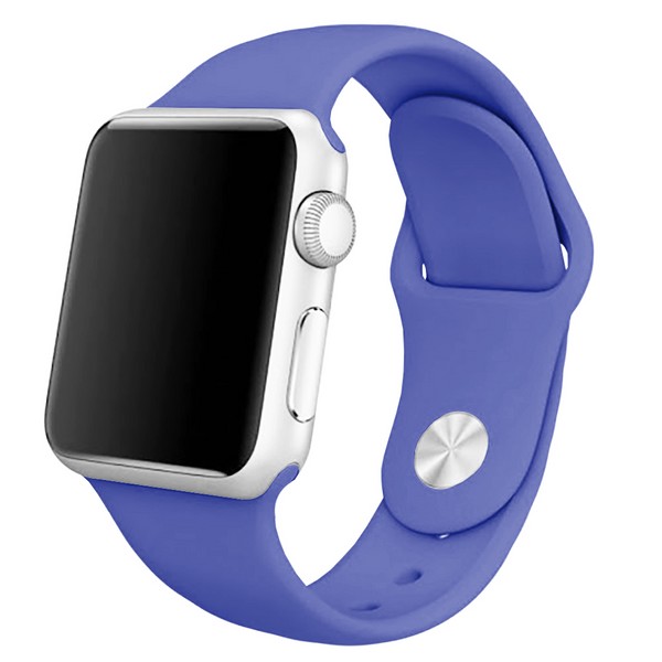 

Ремешок Krutoff Silicone для Apple Watch 42/44mm (royal blue), Голубой