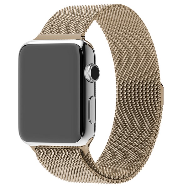 Ремешок Krutoff Milanese для Apple Watch 38/40mm (gold)