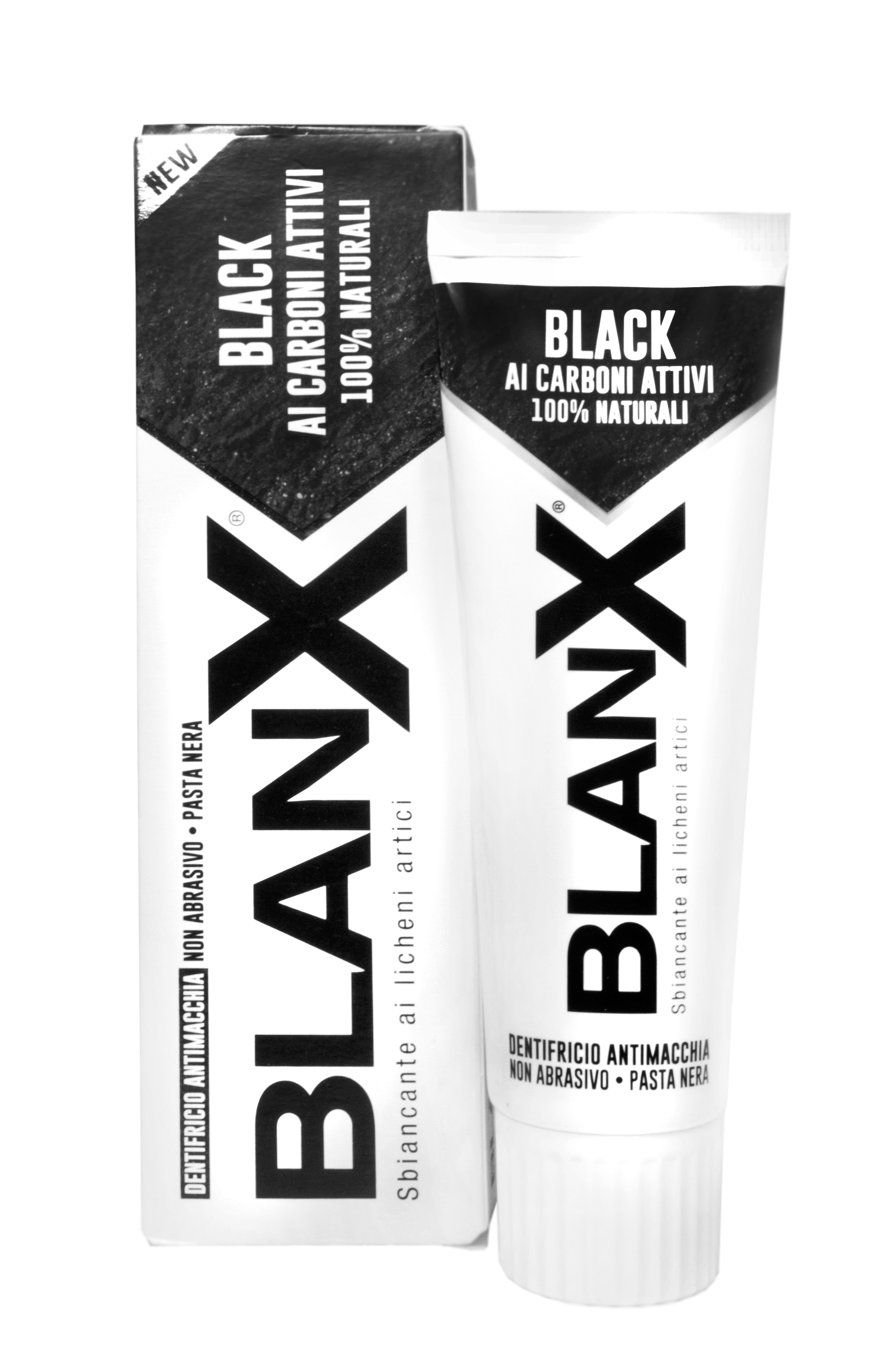 фото Blanx black charcoal 75 ml отбеливающая зубная паста с углем 75 мл.