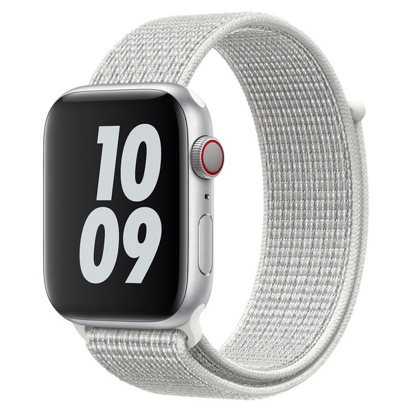 Ремешок Krutoff Nylon для Apple Watch 38/40mm (reflective white)