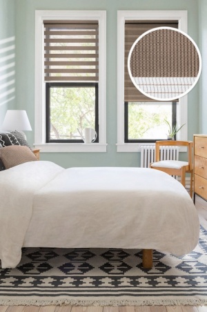 

Штора рулонная Eskar День Ночь 400508043 43x170 см коричневая, День-Ночь