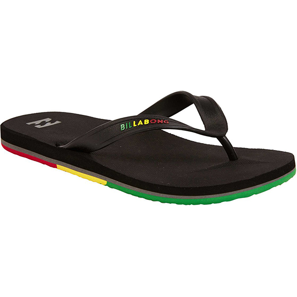 Вьетнамки мужские Billabong All Day Rasta-24 S5FF07-BIP0 S5FF07-BIP0 черные 6.5 US