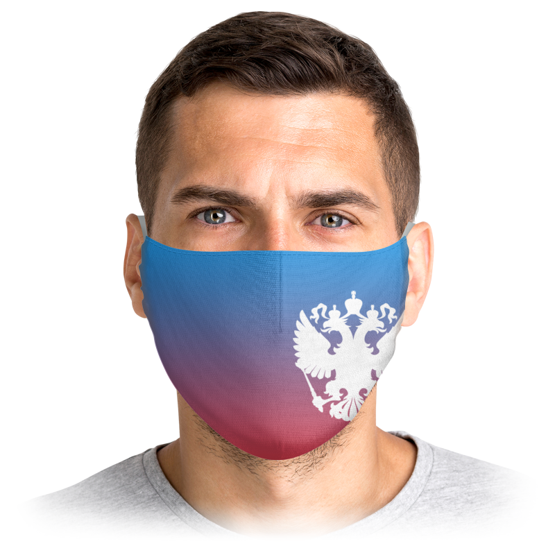 

Многоразовая маска Printio Герб россии разноцветная L, Герб россии