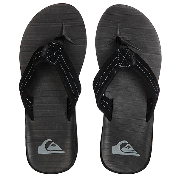 фото Вьетнамки мужские quiksilver carver suede aqyl100030 черные 10 us