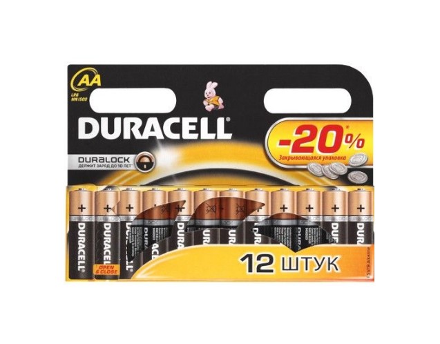 фото Батарейка duracelll r6-12bl basic 12 шт.