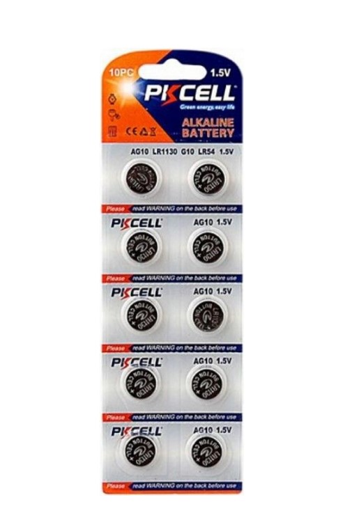 Батарейка PKCELL AG10-10B 10шт