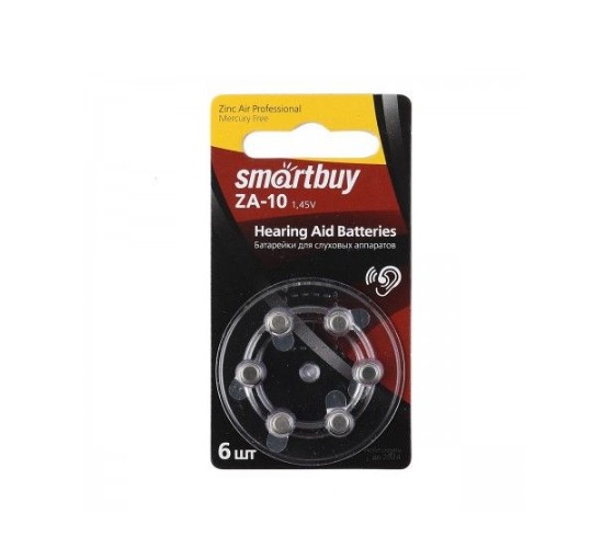 

Батарейка Smartbuy SBZA-A10-6B 1.45V 6 шт