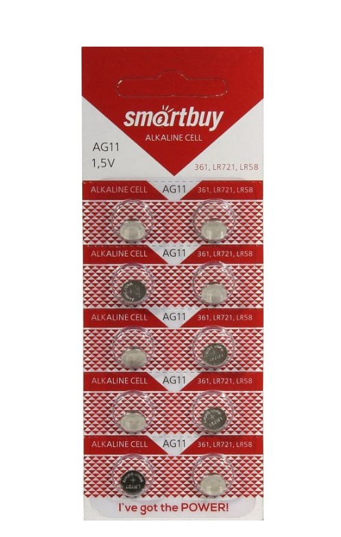 

Батарейка Smartbuy SBBB-AG11-10B 1.5V 10 шт