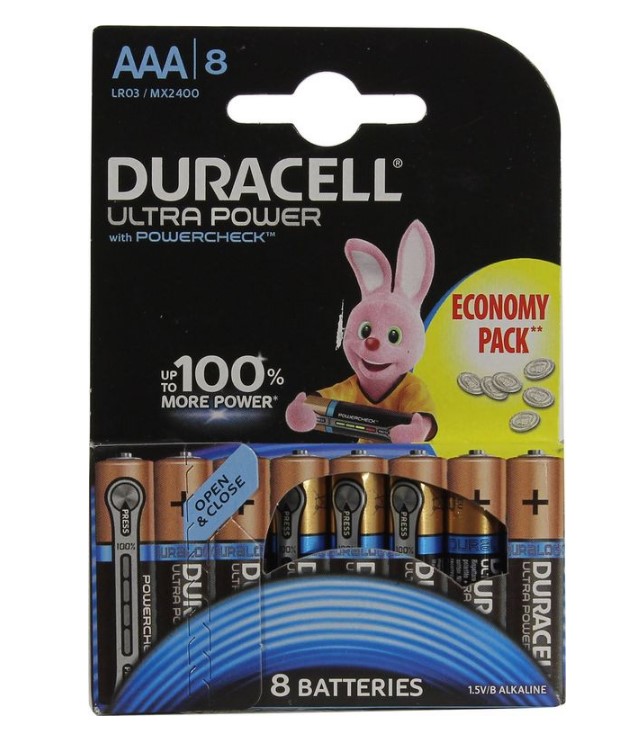 

Батарейки Duracell ULTRA POWER MX2400-8 1.5V 8 шт