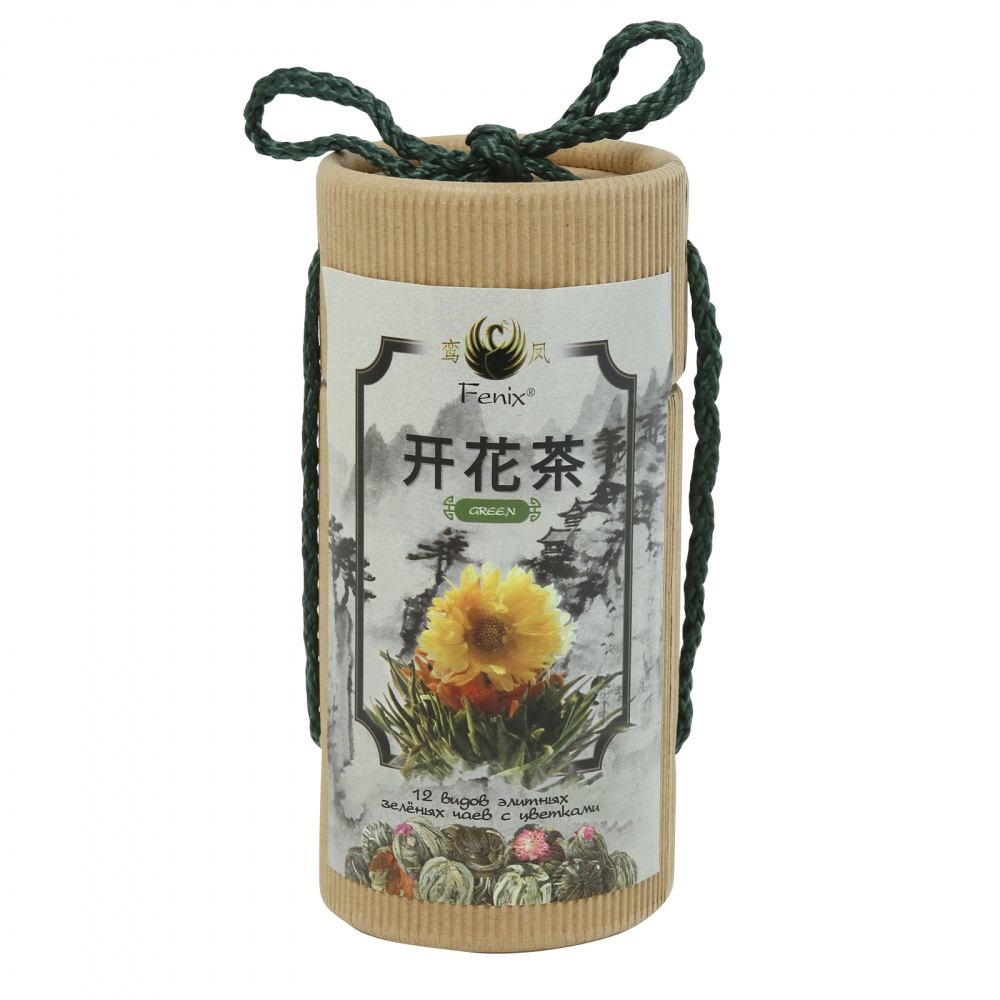 Чай Русская Чайная Компания Chinese designer tea, набор из 12-ти связанных зеленых чаев