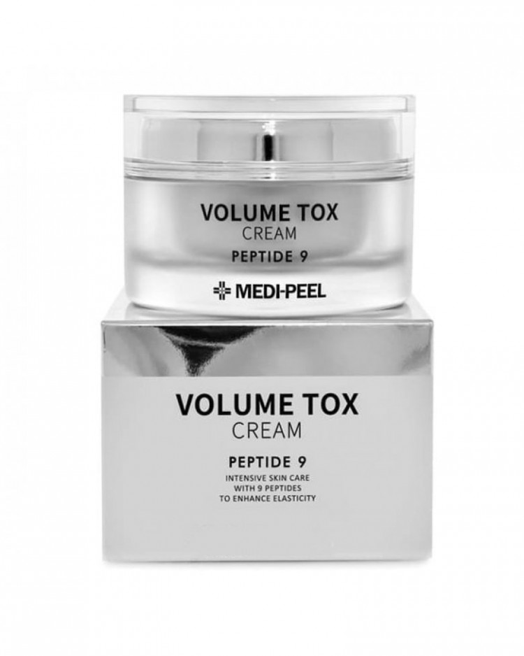 Крем MEDI-PEEL PEPTIDE 9 Volume Tox Cream 50гр омолаживающий крем для глаз medi peel peptide 9 balance eye hyaluronic volume cream 40 мл