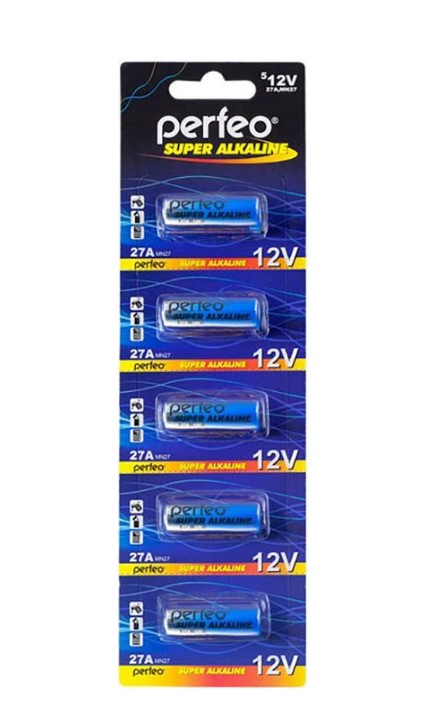 

Батарейка Perfeo 27A/5BL Super Alkaline 5шт