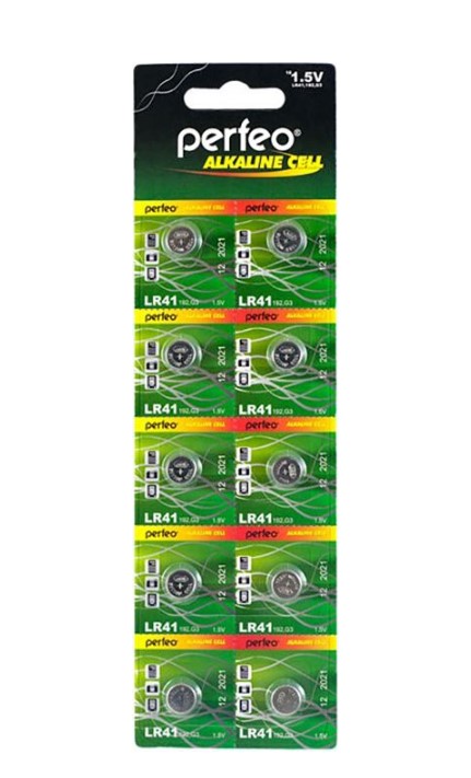 

Батарейка Perfeo LR41/10BL Alkaline Cell 392A AG3 10 шт