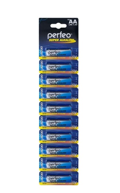 

Батарейка Perfeo LR6/10BL Super Alkaline 10 шт, Perfeo-1