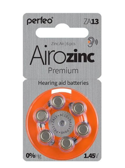 

Батарейка Perfeo ZA13/6BL Zinc Air 6 шт